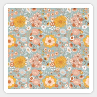 Boho 70s floral Sticker